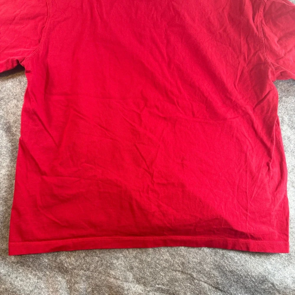 Jordan T-Shirt Mens Sz L Loose Fit Red Jumpman Logo Crew Neck Cotton Tee Short